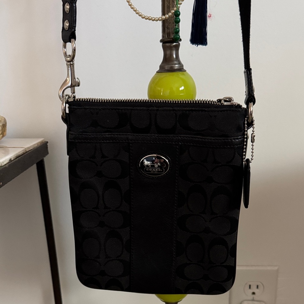 Coach Black Signature Crossbody Bag